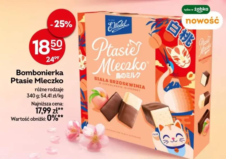 Bombonierka Ptasie Mleczko różne rodzaje