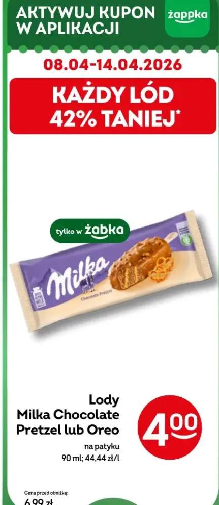 Lody Chocolate Pretzel lub Oreo