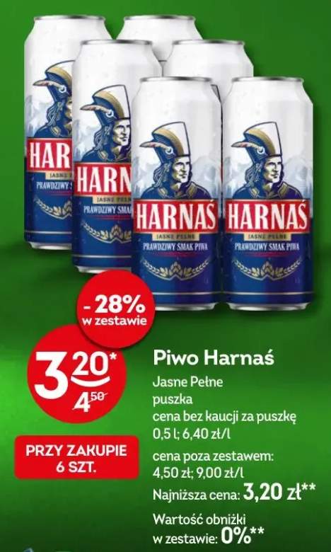 Piwo Harnaś Jasne Pełne