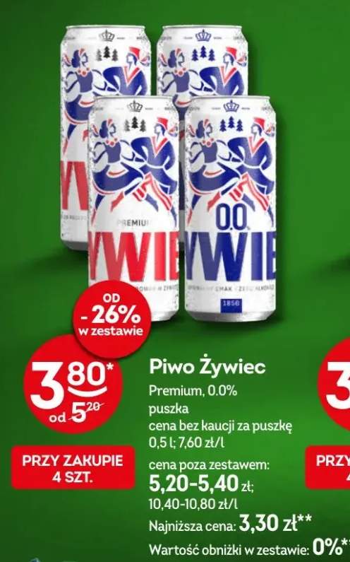 Piwo Żywiec Premium 0.0%