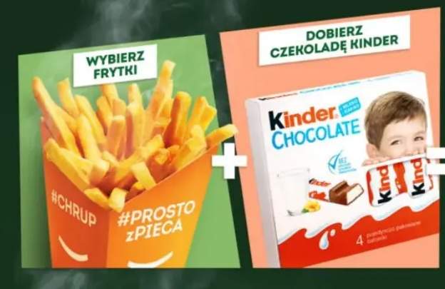 Frytki + czekolada Kinder