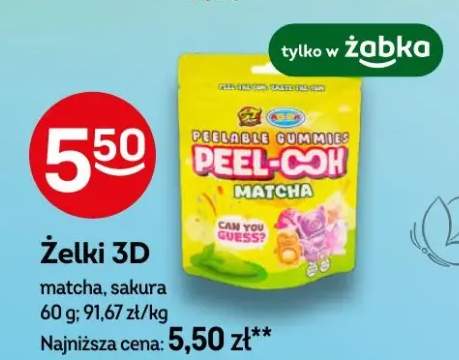Żelki 3D matcha, sakura