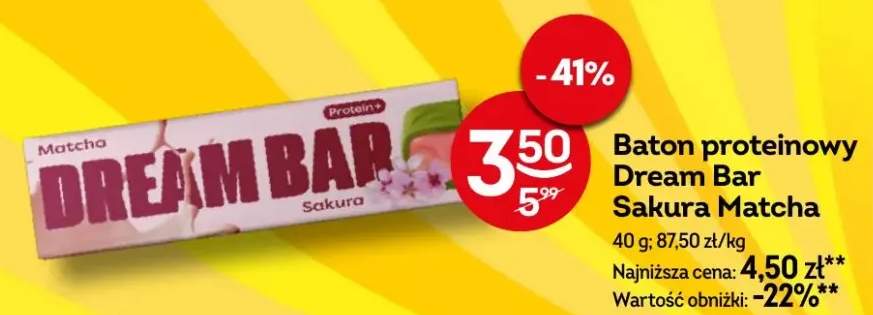 Baton proteinowy Sakura Matcha