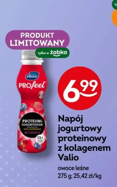 Napój jogurtowy proteinowy z kolagenem owoce leśne