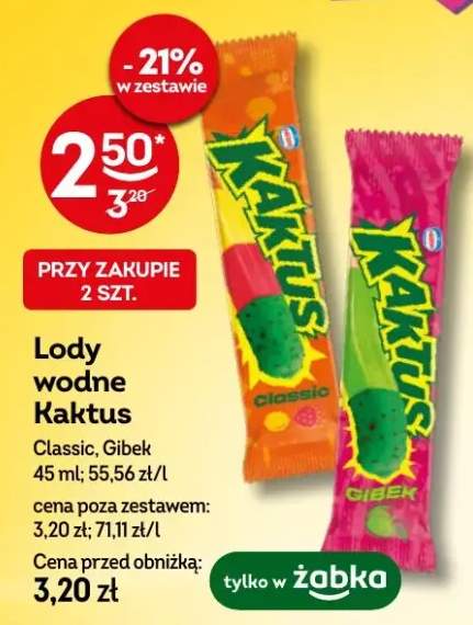 Lody wodne Kaktus Classic, Gibek