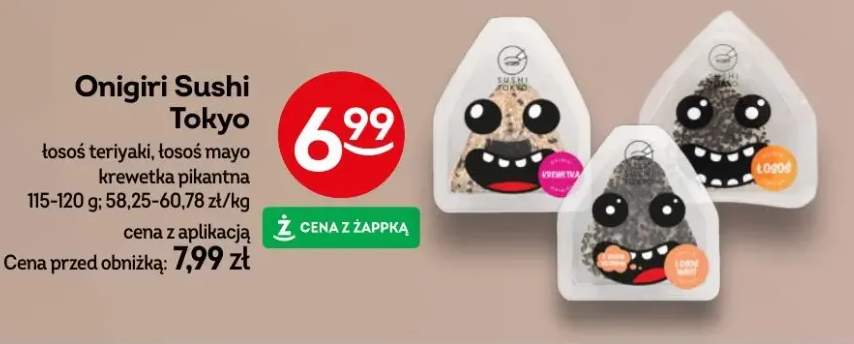 Sushi łosoś teriyaki, łosoś mayo krewetka pikantna