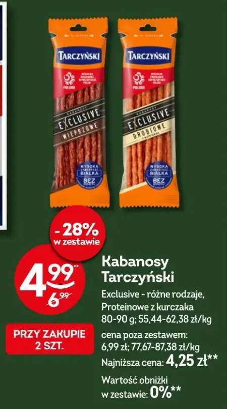 Kabanosy wieprzowe Tarczyński Exclusive