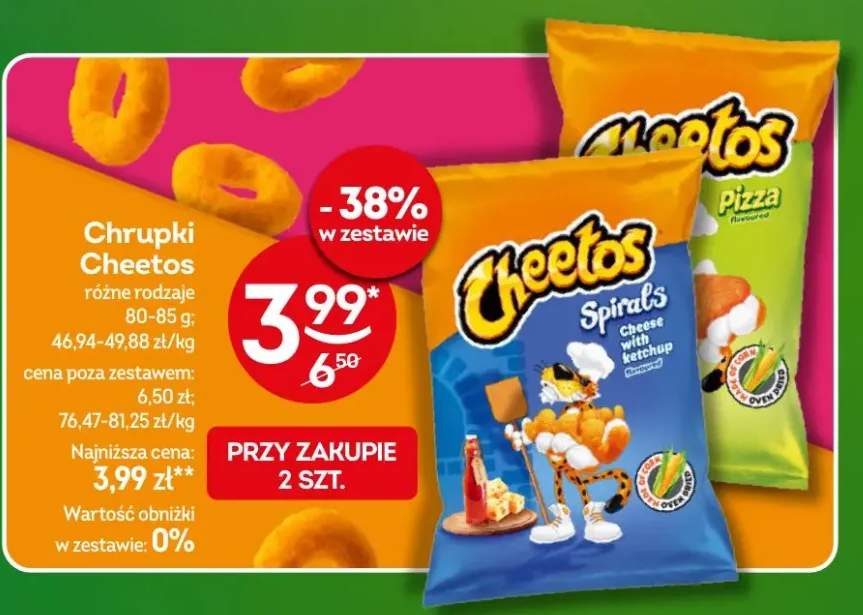 Chrupki Cheetos różne rodzaje