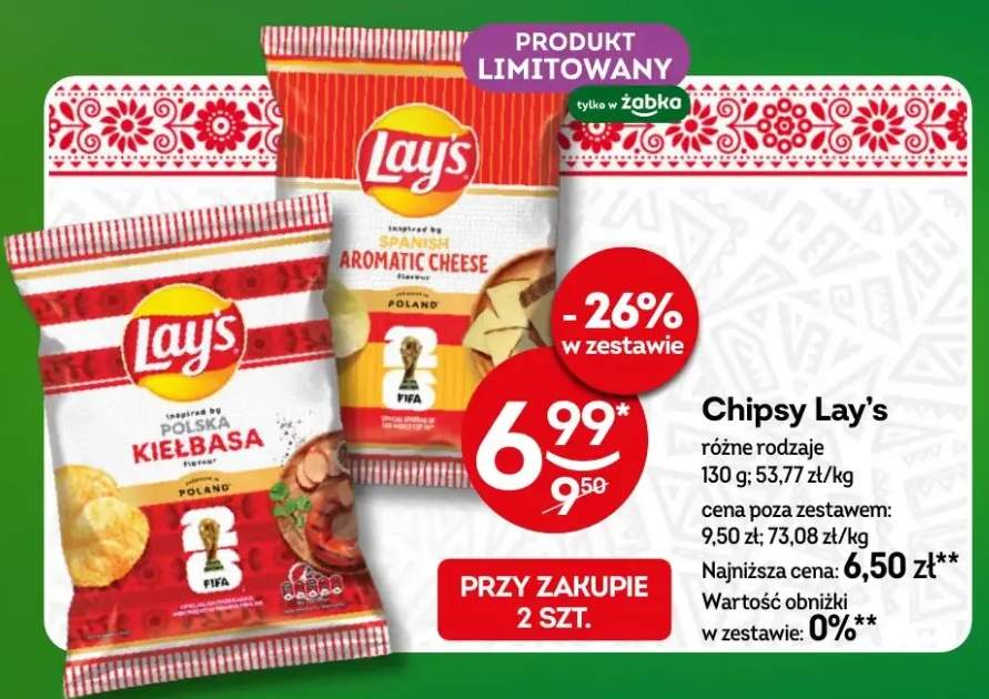 Chipsy Lay's różne rodzaje