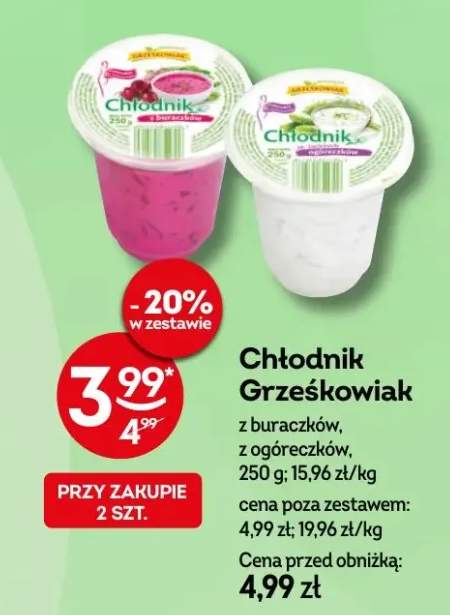 Chłodnik Grześkowiak z buraczków, z ogóreczków