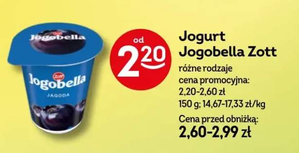 Jogurt jogobella zott różne rodzaje