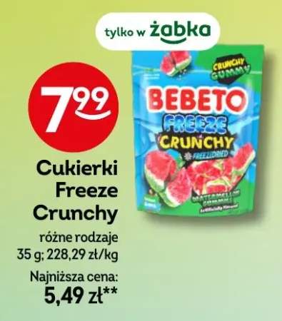 Cukierki Freeze Crunchy różne rodzaje