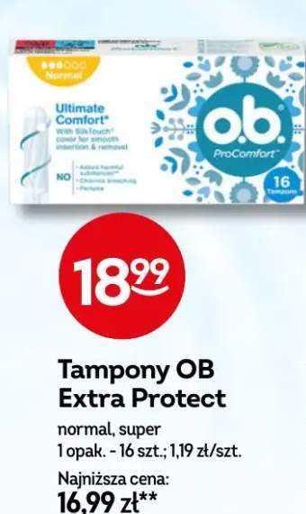 Tampony OB Extra Protect normal, super