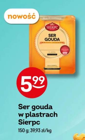 Ser gouda w plastrach Sierpc