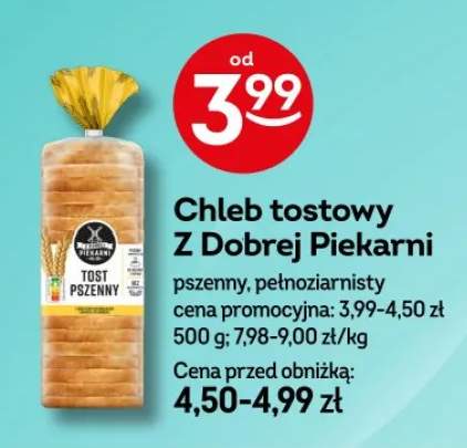 Chleb tostowy Z Dobrej Piekarni pszenny pełnoziarnisty