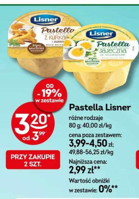 Pasta Pastella jajeczna Lisner