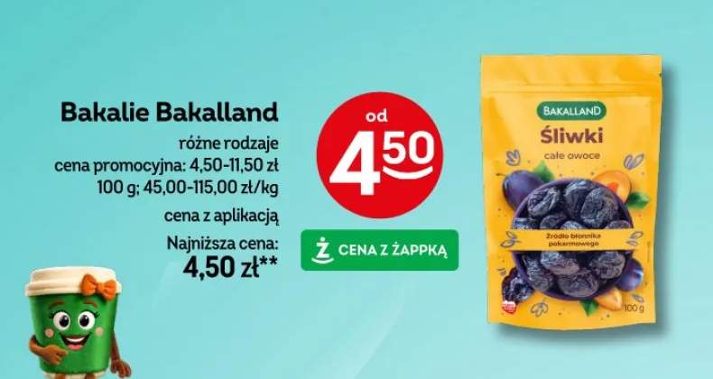 Bakalie Bakalland śliwki całe owoce