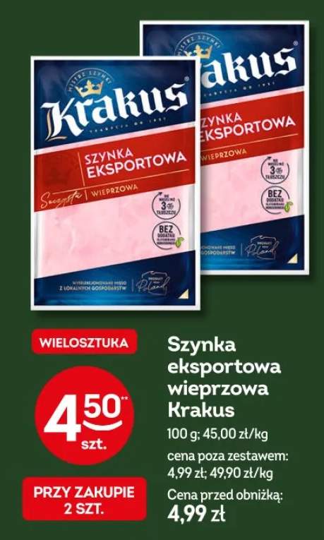 Szynka eksportowa wieprzowa Krakus wielosztuka
