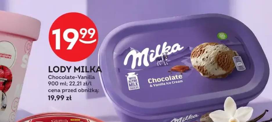 Lody Milka Chocolate-Vanilla