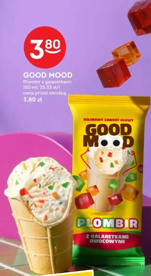 Lody Good Mood Plombir z galaretkami