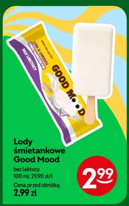Lody śmietankowe Good Mood bez laktozy