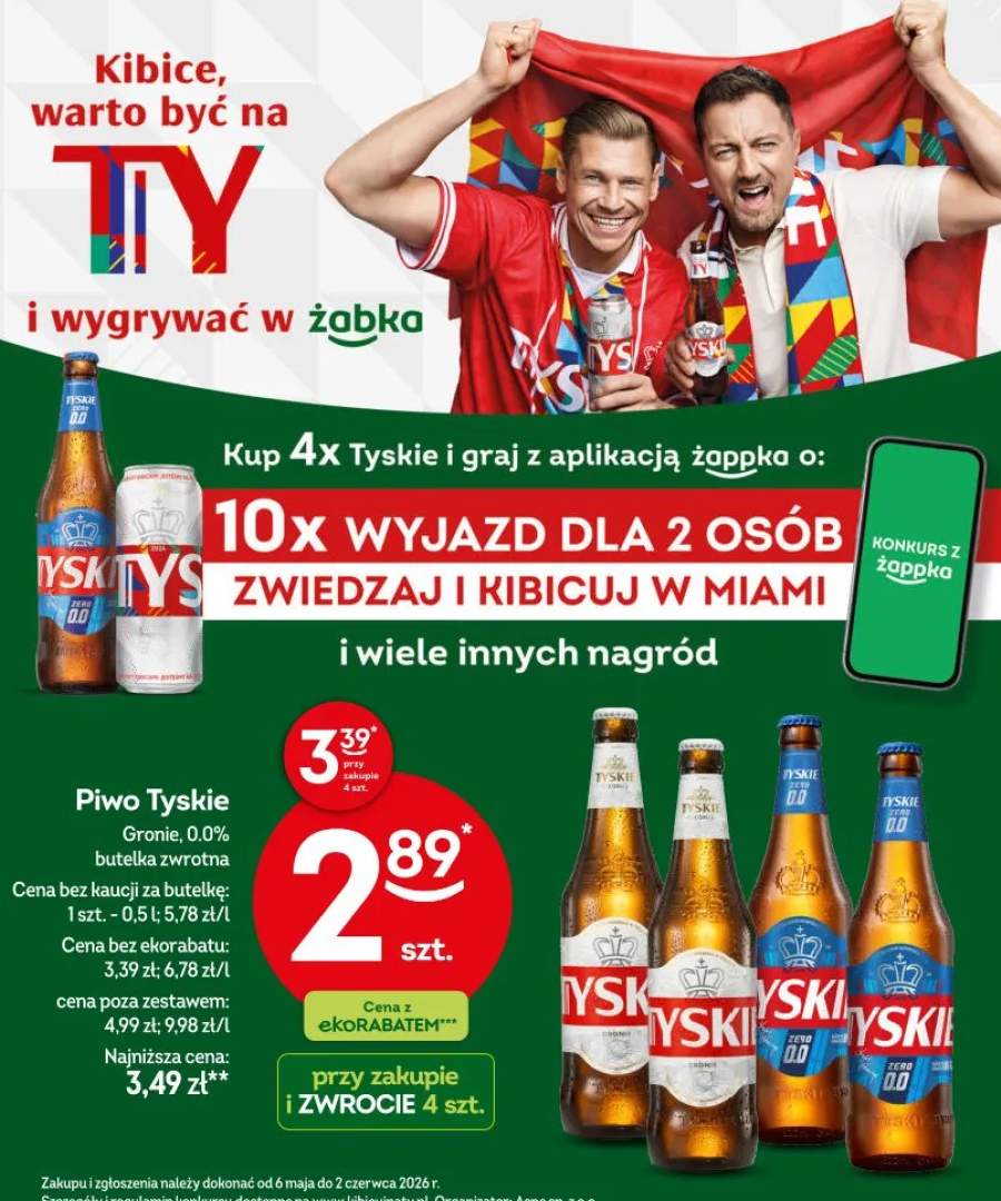 Piwo Tyskie Gronie butelka zwrotna