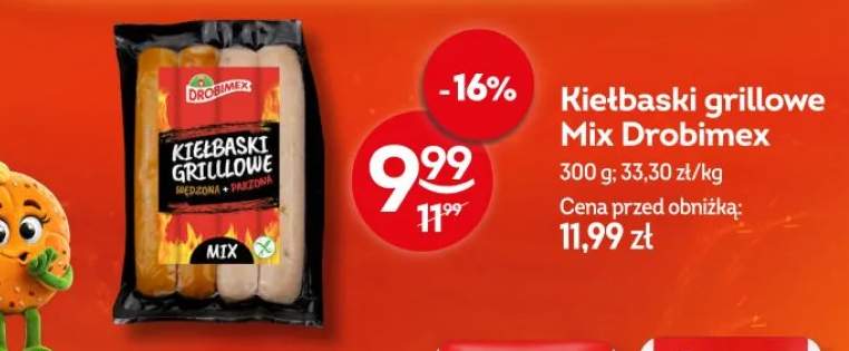 Kiełbaski grillowe Mix Drobimex