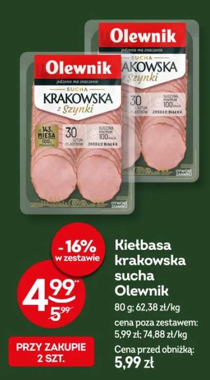 Kiełbasa krakowska sucha Olewnik