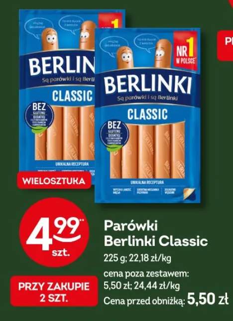 Parówki Berlinki Classic