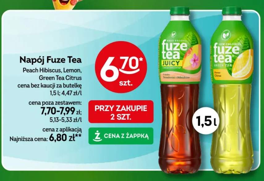 Napój Fuze Tea Peach Hibiscus