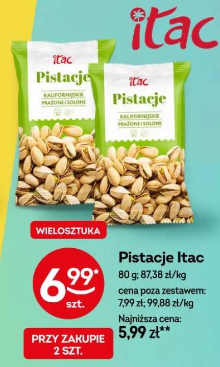 Pistacje Itac kalifornijskie prażone i solone