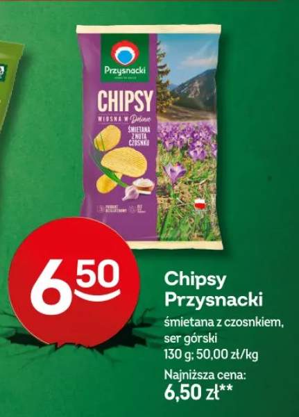 Chipsy Przysnacki śmietana z czosnkiem