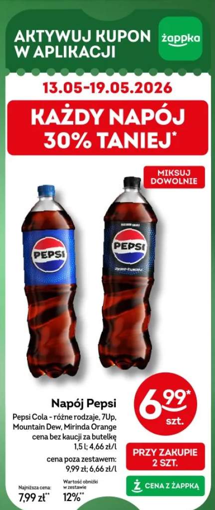 Napój Pepsi Zero Cukru