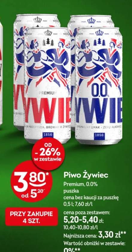 Piwo Żywiec 0.0% puszka