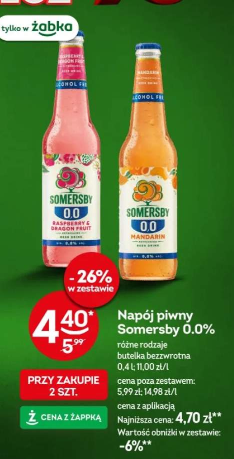 Napój piwny Somersby 0.0% Mandarin