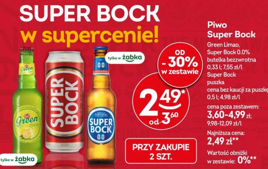 Piwo Super Bock puszka