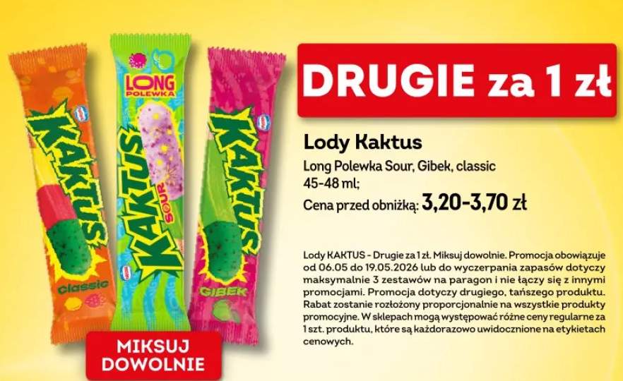 Lody Kaktus classic