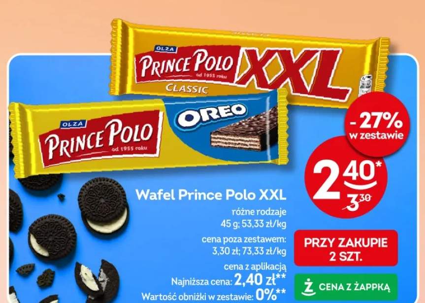 Wafel Prince Polo XXL Oreo Olza