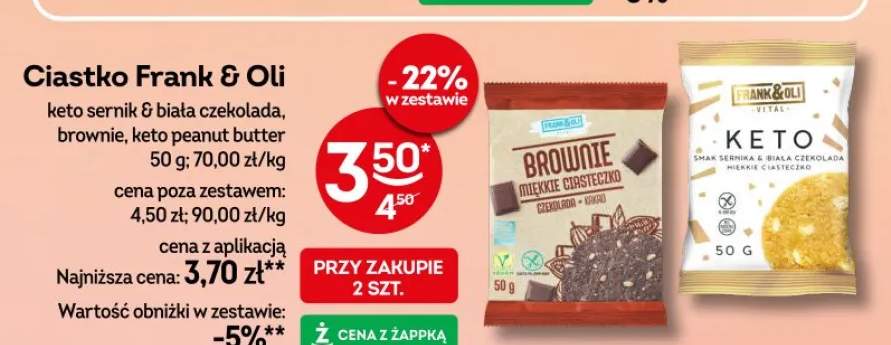 Ciastko Frank & Oli keto peanut butter