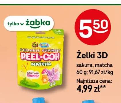 Żelki 3D Peel-Oh matcha