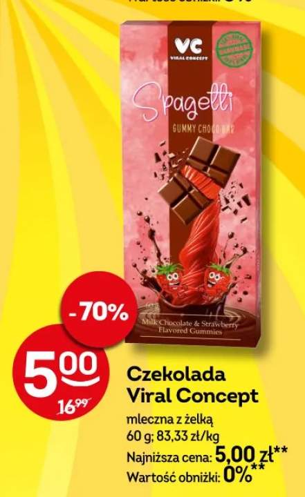 Czekolada mleczna z żelką Viral Concept Spagetti