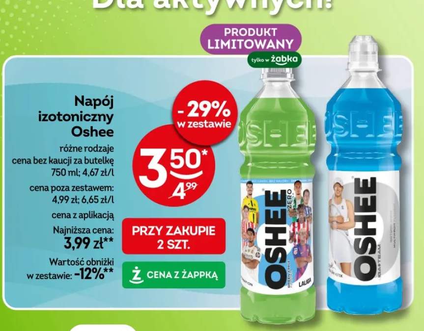 Napój izotoniczny Oshee