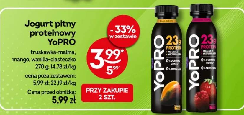 Jogurt pitny proteinowy YoPRO mango