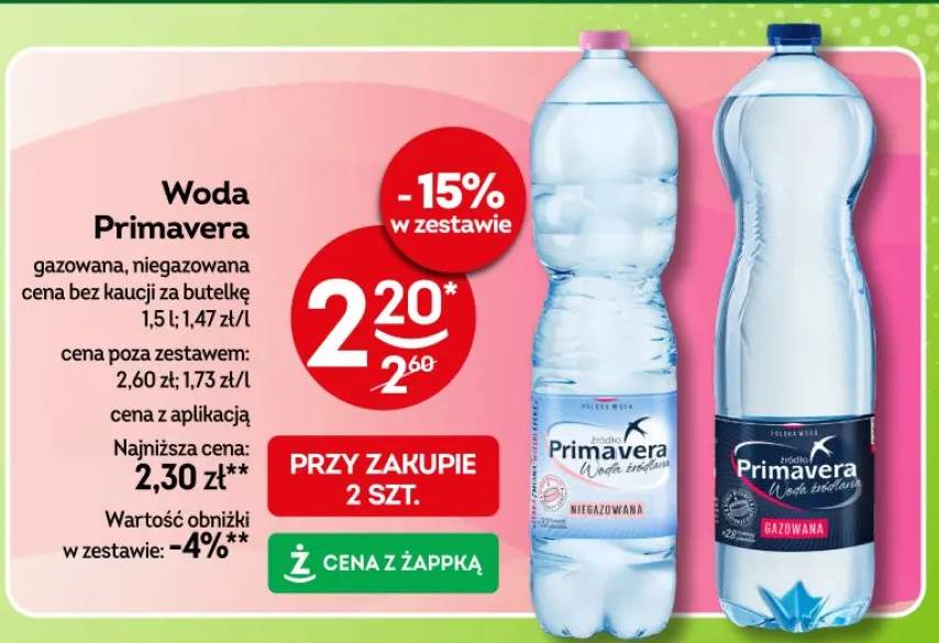 Woda Primavera niegazowana
