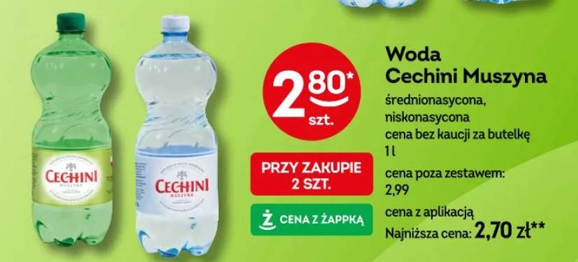 Woda Cechini Muszyna niskonasycona