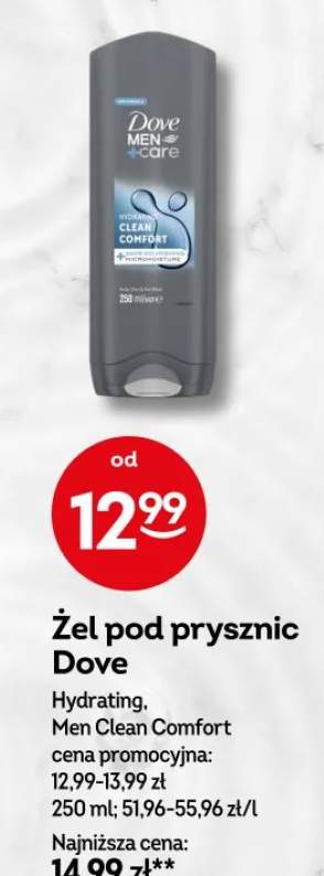 Żel pod prysznic Dove Men Care Hydrating Clean Comfort