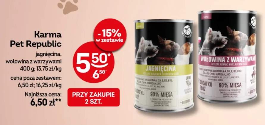Karma dla psów Pet Republic jagnięcina