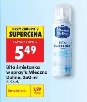 śmietana w sprayu