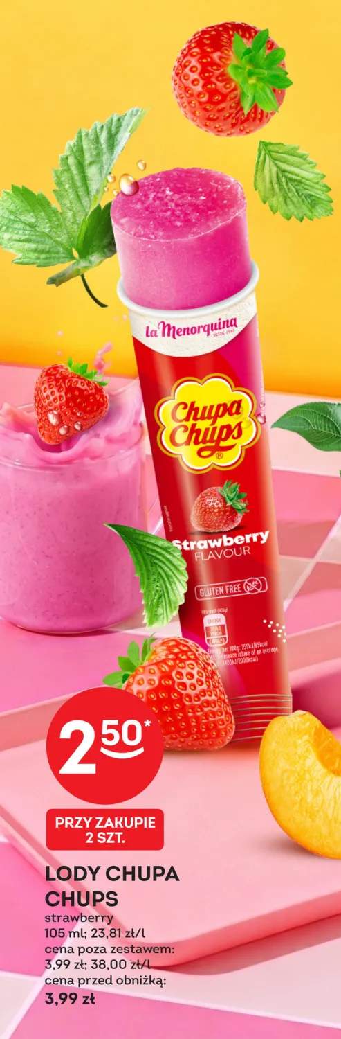 Lody Chupa Chups strawberry