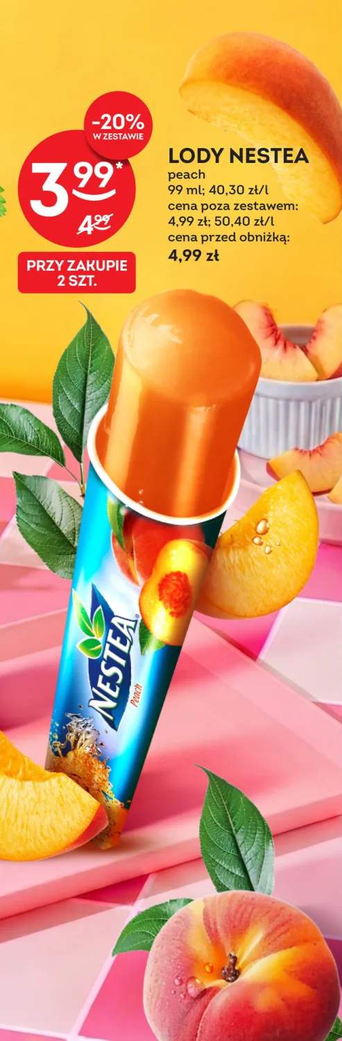 Lody Nestea peach